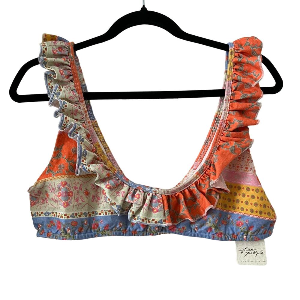Free People As It Was Two Piece Skirt Set In Oak Multi Tropical Print Size M - Picture 3 of 16